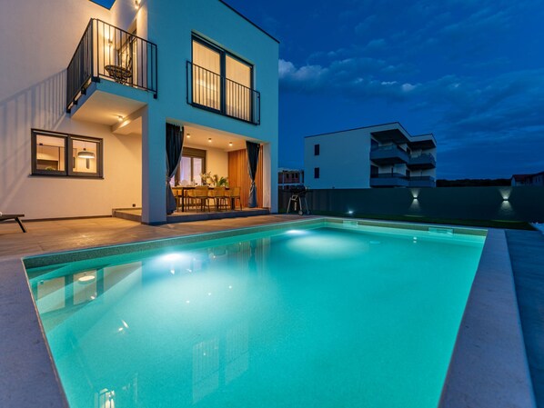 Villa (Three Bedroom Villa) | Pool | Outdoor pool, pool umbrellas, pool loungers - Villa Maslina (Povljana)