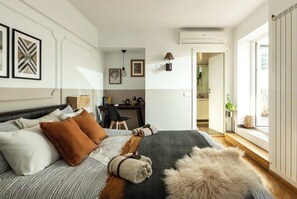 1 室のベッドルーム、デスク、アイロン / アイロン台、WiFi