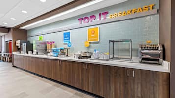 Free daily buffet breakfast