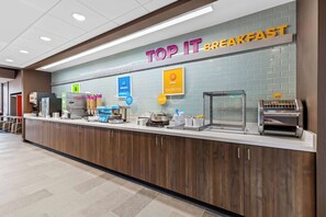 Free daily buffet breakfast