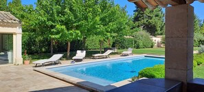 Outdoor pool - New : Provencal Mas with swimming pool, Outdoor kitchen, large wooded grounds (PLAN D ORGON)
