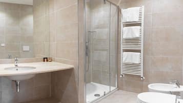 Suite, City View | Bathroom | Free toiletries, hair dryer, bidet, towels