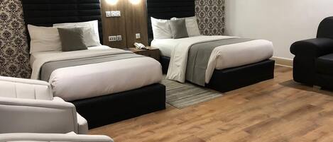 Exclusive-Doppelzimmer | Bettwäsche aus ägyptischer Baumwolle, hochwertige Bettwaren