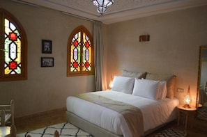 Comfort Double Room, 1 King Bed, Non Smoking | Frette Italian sheets, premium bedding, down comforters - Dar Dalia (Marrakech)