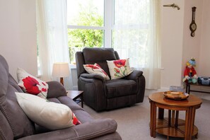 TV, fireplace, DVD player - Glenydd, Aberporth - Four Bedroom Cottage, Sleeps 7 (Rhydlewis)