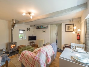 Smart TV, fireplace, DVD player - Blaenfforest Rose Cottage, Newcastle Emlyn (Cwmhiraeth)