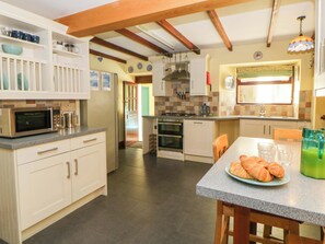 Cottage | Private kitchen | Fridge, dishwasher, electric kettle, toaster - Parrog Stores (Newport)