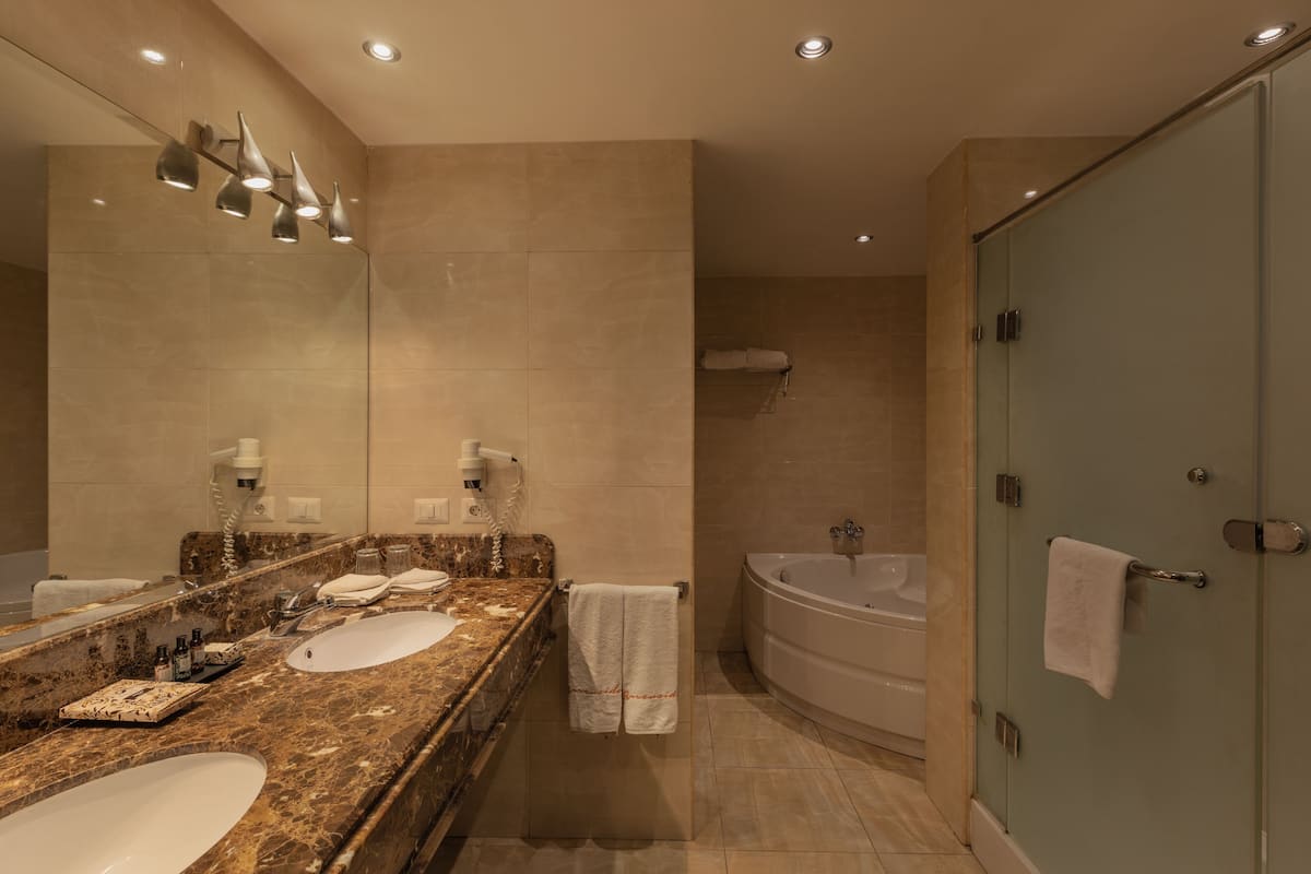 Room 100 the Nostalgic | Bathroom | Shower, hair dryer, bathrobes, slippers