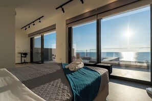 2 bedrooms, iron/ironing board, free WiFi, bed sheets - Sun and Sea Apartment in Astros,  Beachfront, 2 Bathrooms,Sunset Balcony,Parking (Paralio Astros)