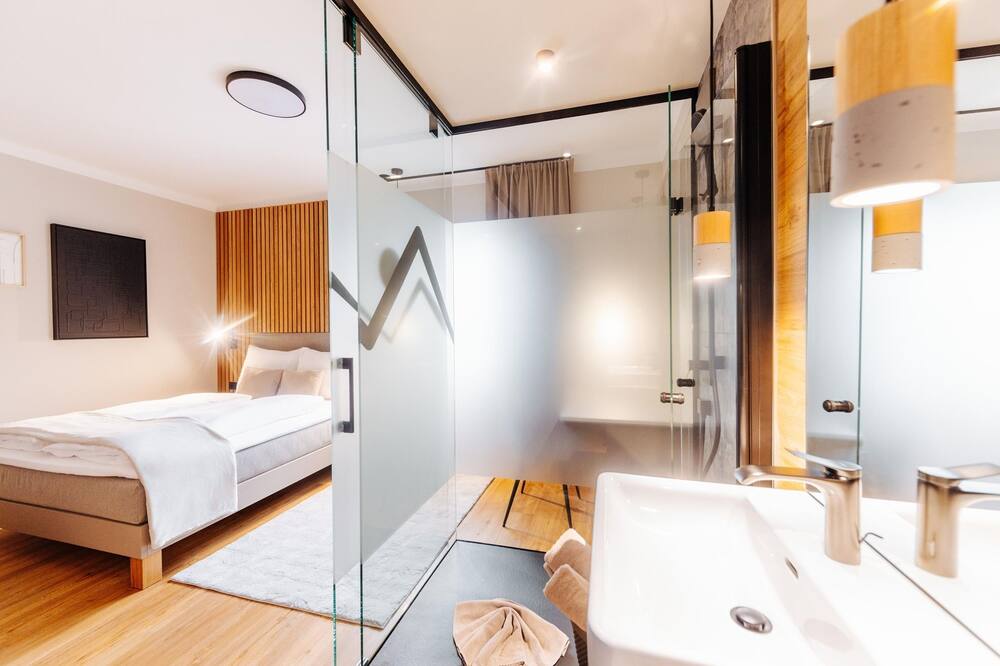 Familienzimmer Bergblick Komfort - Pension Linder