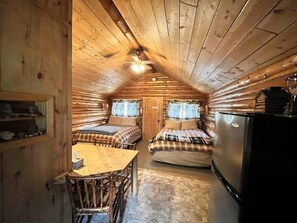 2 bedrooms, bed sheets - Comfy cabin is situated on the Silver Gate property which overlooks 10,000ft tall mountain peaks surrounding the town. (SILVER GATE)