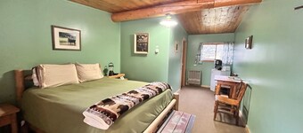 Newly Remodeled Motel Room with 1 Queen Bed, Bathroom with shower. Mini Fridge, Coffee Maker. Situated close to the General Store in Silver Gate, MT
