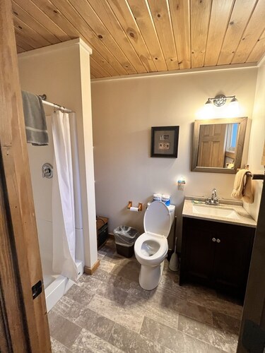Newly Remodeled Motel Room with 1 Queen Bed, Bathroom with shower. Mini Fridge, Coffee Maker. Situated close to the General Store in Silver Gate, MT