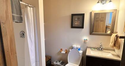 Newly Remodeled Motel Room with 1 Queen Bed, Bathroom with shower. Mini Fridge, Coffee Maker. Situated close to the General Store in Silver Gate, MT