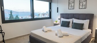 Moderne Villa mit Meerblick Große Terrasse Großer Balkon Neubau 500m vom Strand