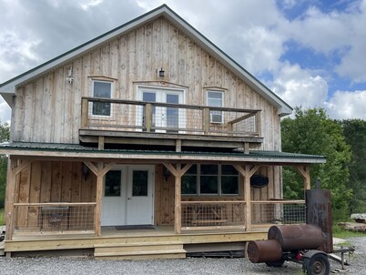 Stay in our cozy Maple Syrup Sugarhouse at Butternut Maple Farm