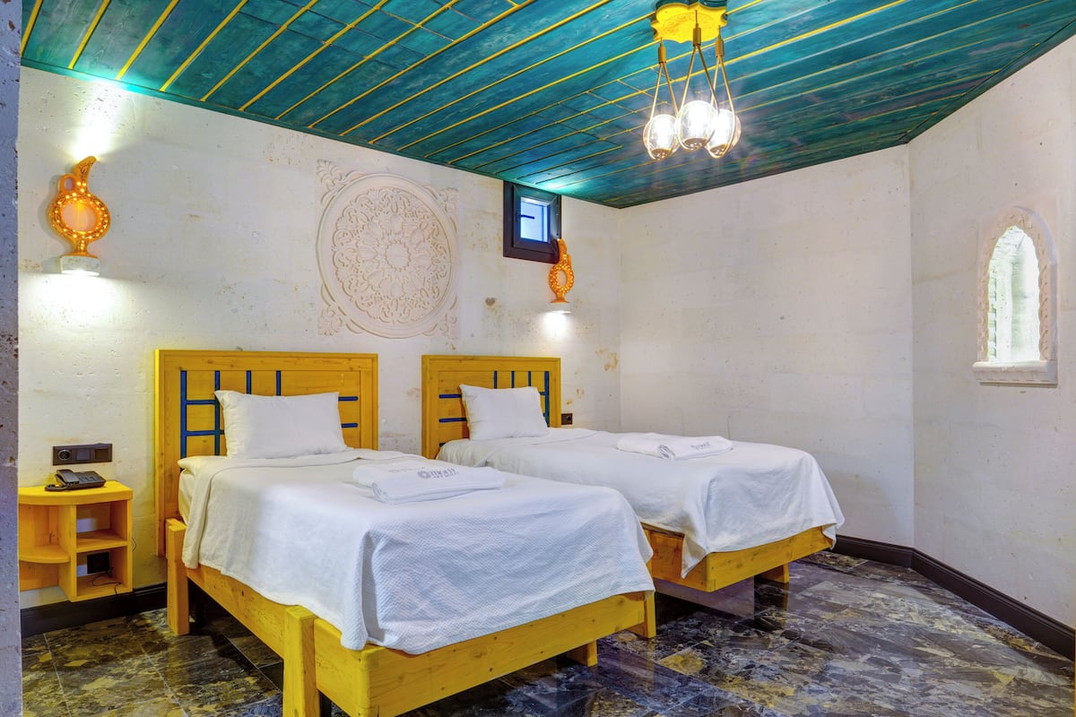 Economy Twin kamer | 1 slaapkamer, lakens van Egyptisch katoen, luxe beddengoed
