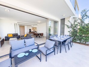 Outdoor dining - Azure Horizon Villa - Private Pool & Sea Views! (Protaras)