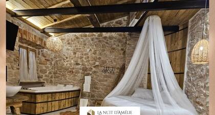 La Nuit d'Amélie.... a cozy retreat with hot tub.....
