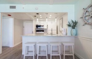 Fridge, microwave, oven, stovetop - Spectacular Beachfront Retreat! At Island Beach Resort. (Jensen Beach)