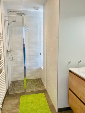 Shower, hair dryer