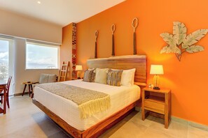2 bedrooms, iron/ironing board, free WiFi, bed sheets - Oasis Riverfront PH Ocean Views, Rooftop Pool (Puerto Vallarta)