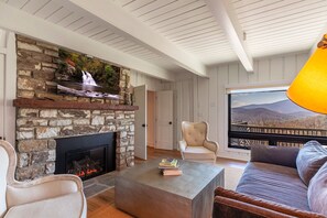 TV connectée, cheminée