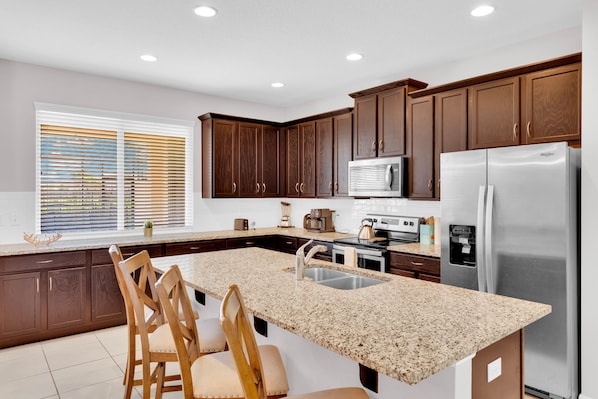 Microwave, stovetop, dishwasher