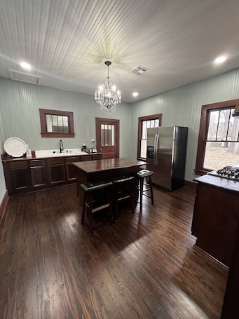 Private kitchen. Craftsman Home on 3 acres with live oaks lots of space for gatherings