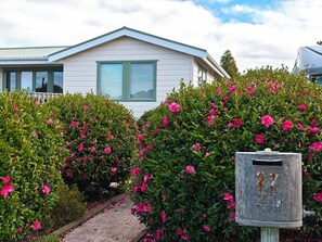 Property grounds -  located in the heart of Oneroa, landscaped garden and 5 minute's walk to beach (Waiheke Island)