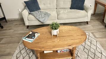 TV connectée, cheminée, livres