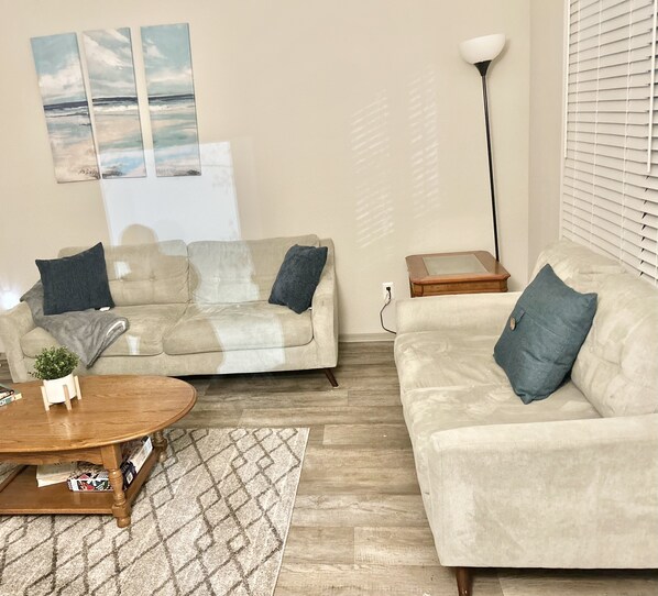 Smart TV, chimenea y libros 