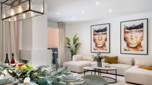 TV, fireplace - Villa Federer: Best holiday rental in Marbella Old town (Marbella)