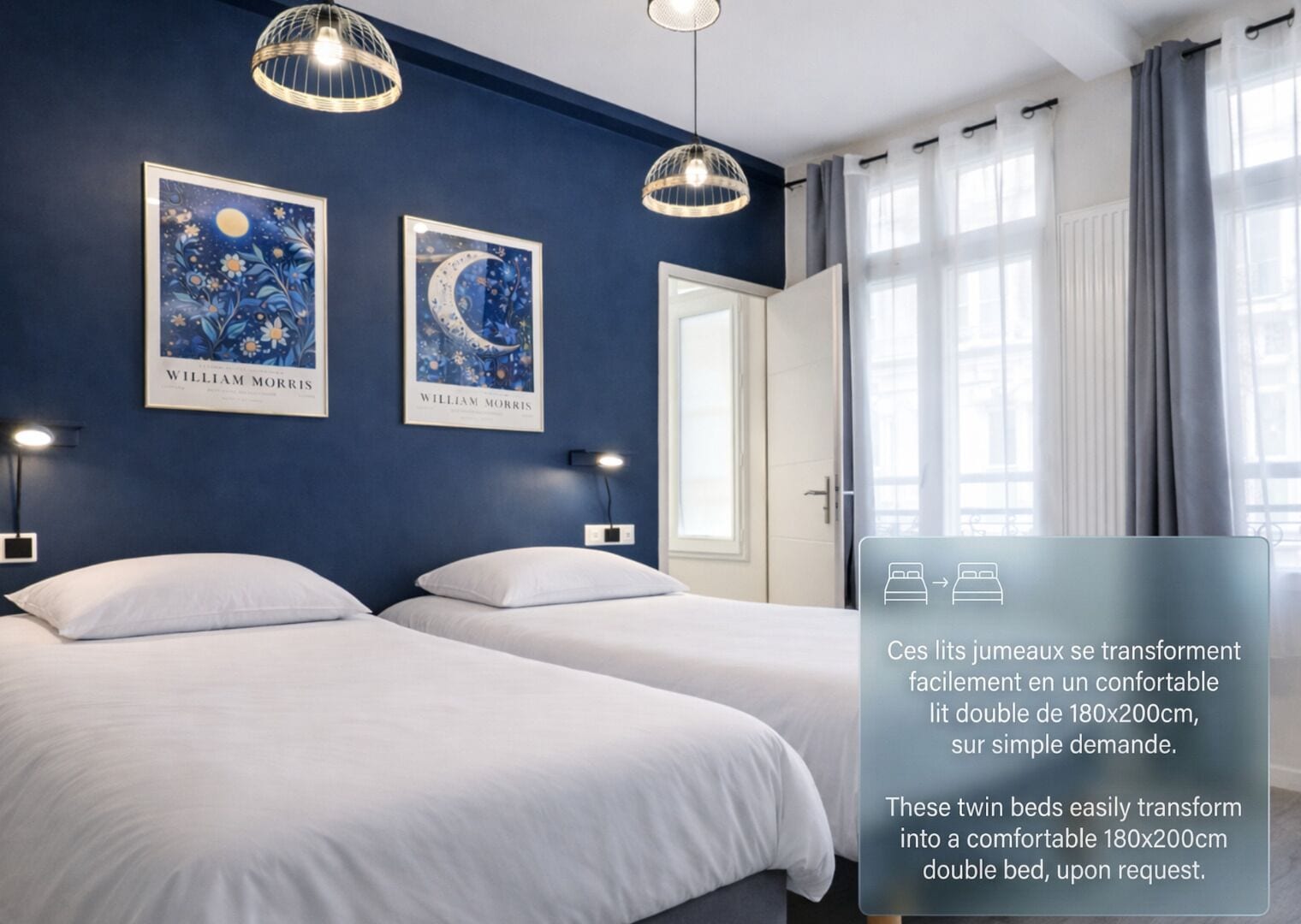 時尚聯排別墅 | 5 間臥室、高級寢具、遮光布/窗簾、熨斗/熨衣板