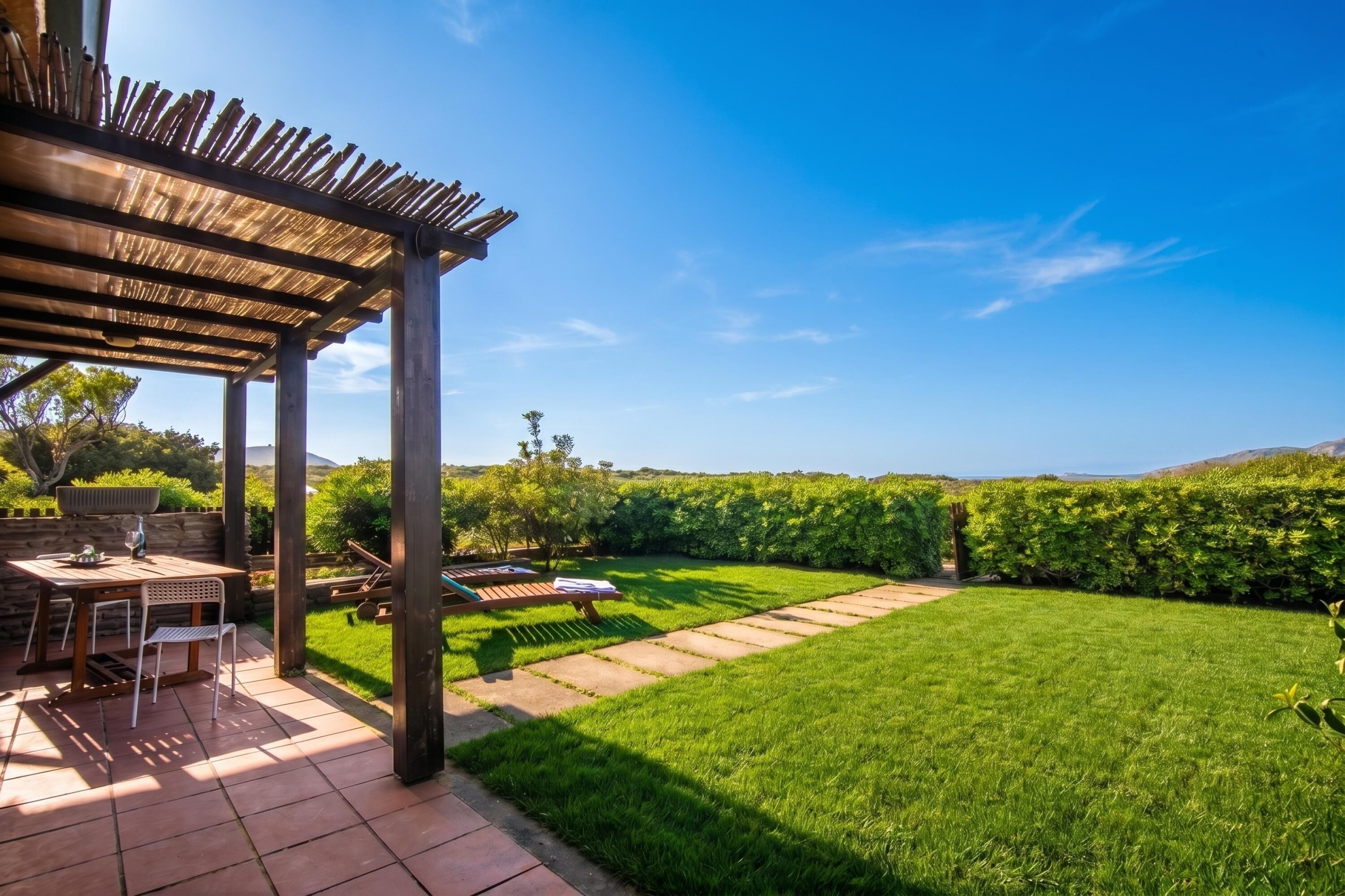 Casa geminada standard, vários quartos (2 Le Perle Di Stintino) | Opções para refeição ao ar livre