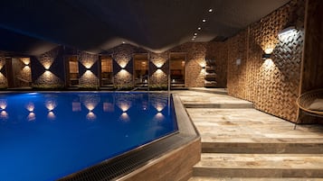 Indoor pool, seasonal outdoor pool