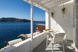 Junior suite, uitzicht op zee | Terras
