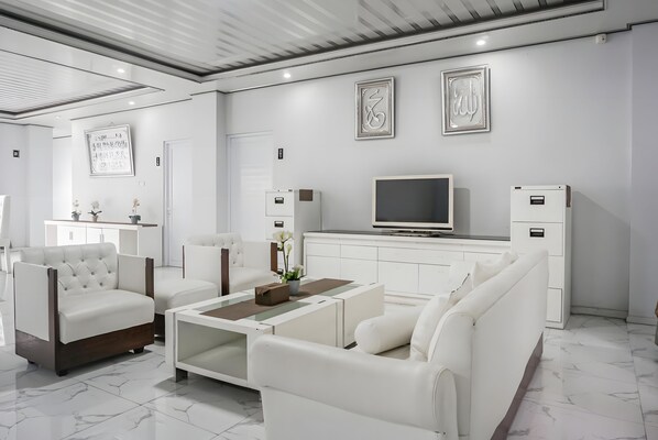 Sitteområde i lobbyen