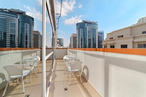 Classic Apartment, Balcony, City View | Terrace/patio - Silkhaus Art XII - Barsha Heights (Dubai)