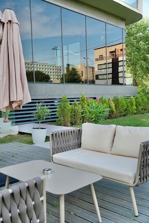 Terraza o patio. Hotel Panoramic Mamaia
