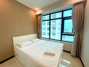 Căn hộ Tiêu chuẩn | Bộ trải giường bằng vải Frette của Ý, bộ đồ giường cao cấp 