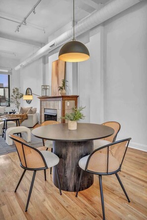 Dining - Modern Penthouse | Private Rooftop + Downtown (Cleveland)