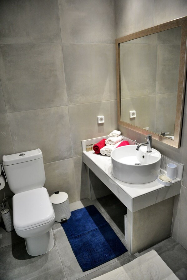 مجففات شعر، مناشف، صابون، ورق حمّام