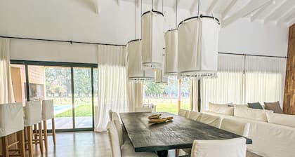Luxury retreat: Modern house with garden and pool