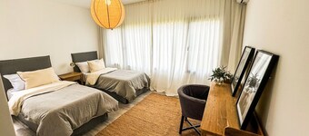 Luxury retreat: Modern house with garden and pool