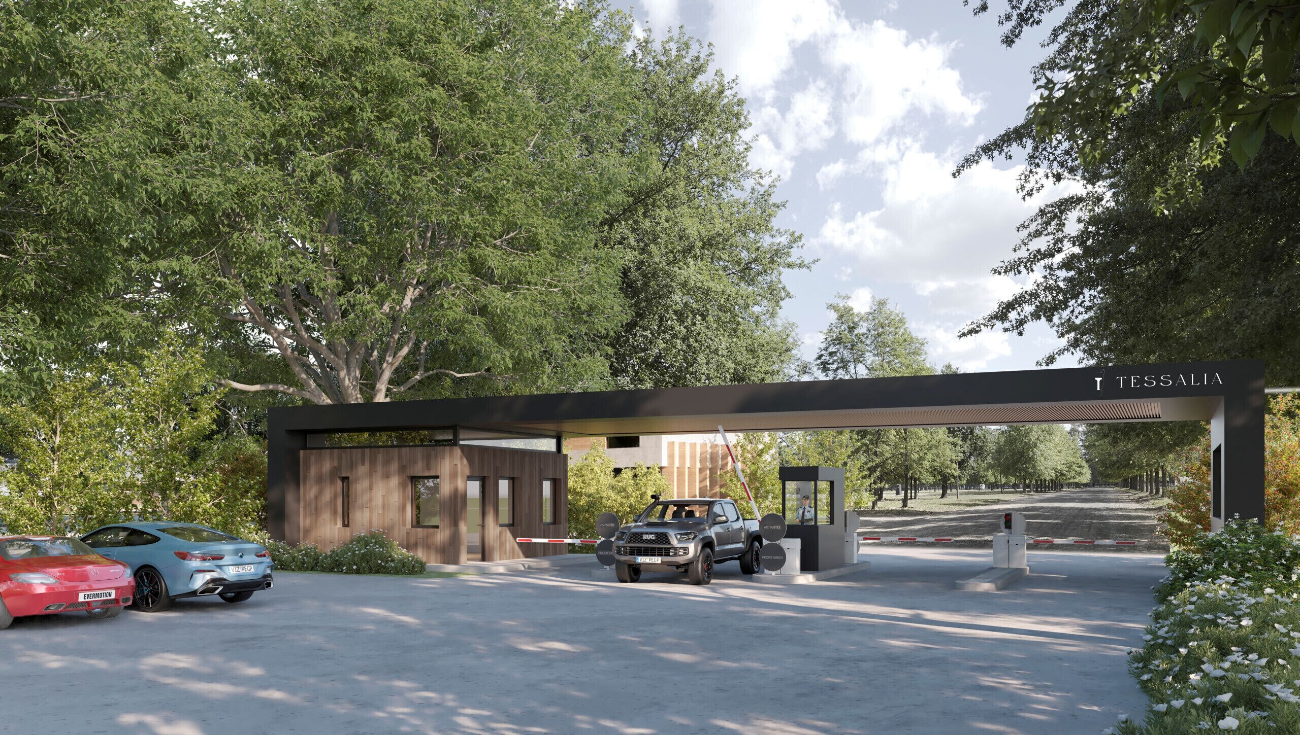 Enceinte de l’hébergement