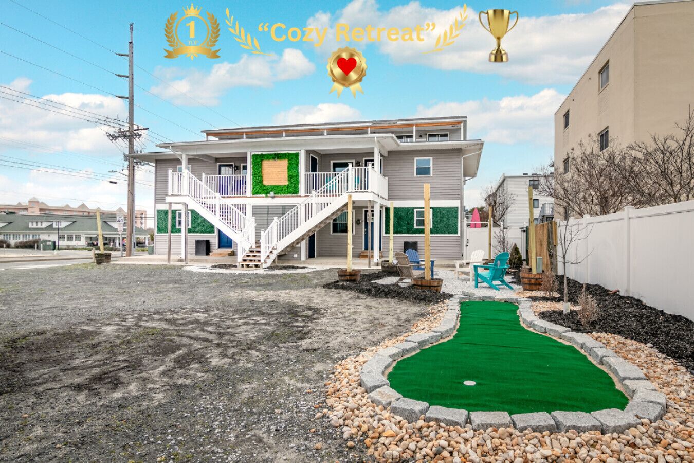 Private Building w/ 3 Units Highly Sought-Out Area & On Beach