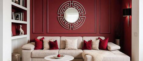 Una televisión, una oficina