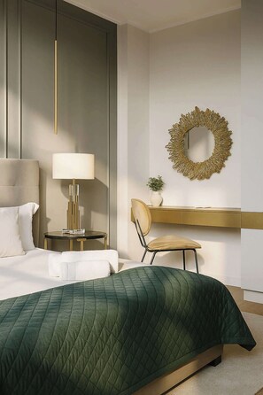 2 bedrooms, desk, iron/ironing board, WiFi