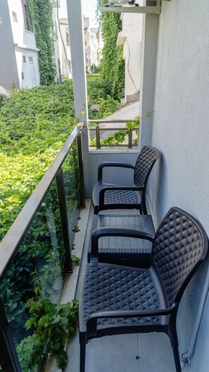 Deluxe-Doppelzimmer, Balkon, Stadtblick | Balkon